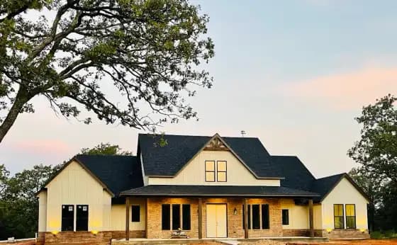 Custom home project nearing completion