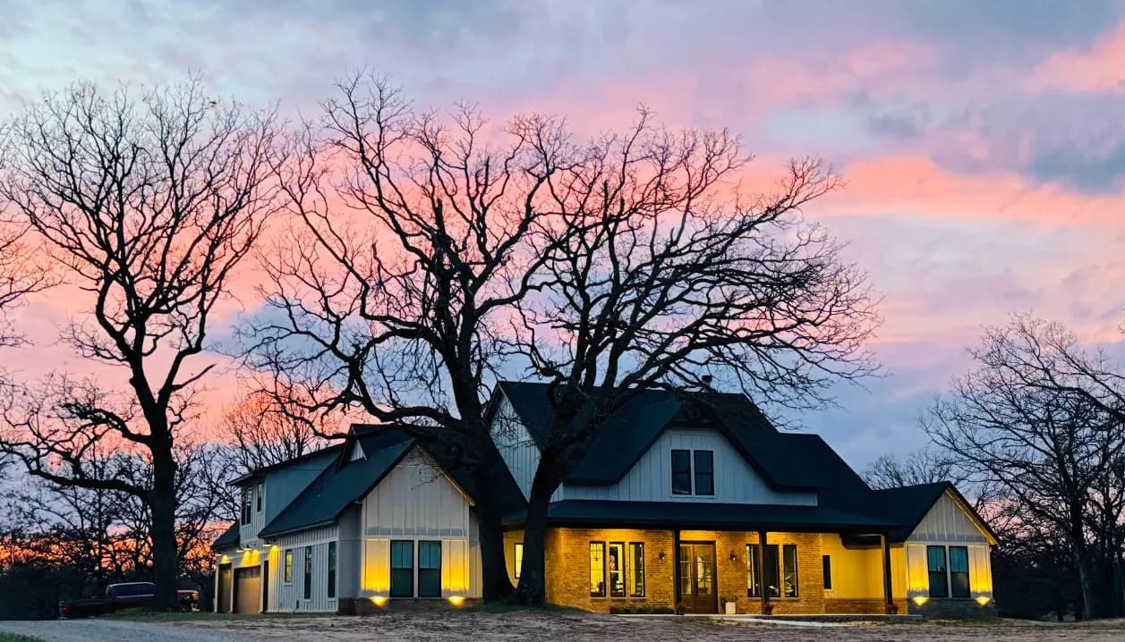 Completed Whitetail custom home exterior
